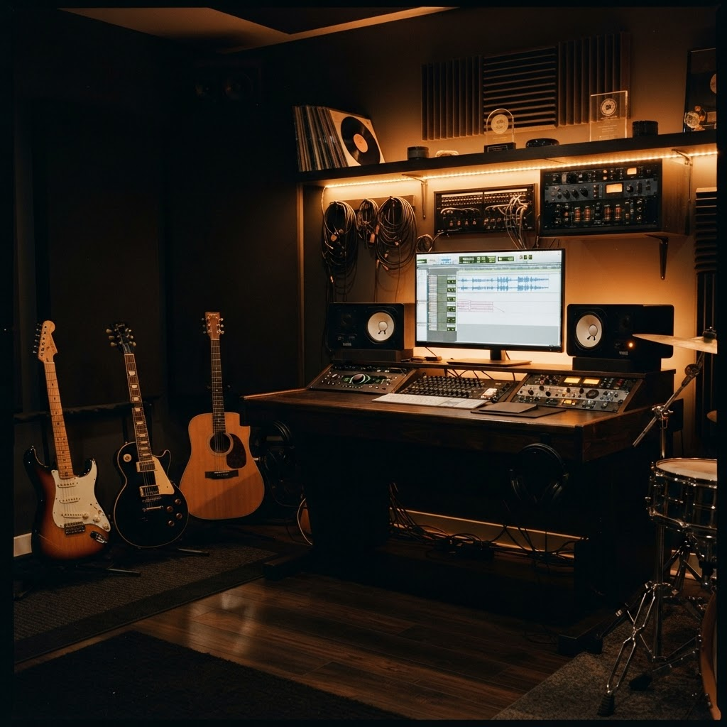 Giorgio Moreno's home music production setup